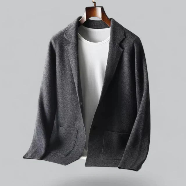 Guthrie Jasje – Luxe Cashmere Herenjasje met Merino Wol Kraag