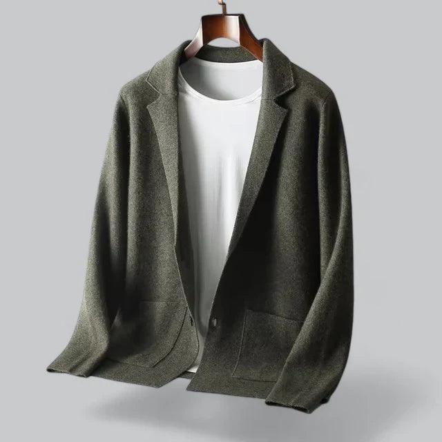 Guthrie Jasje – Luxe Cashmere Herenjasje met Merino Wol Kraag