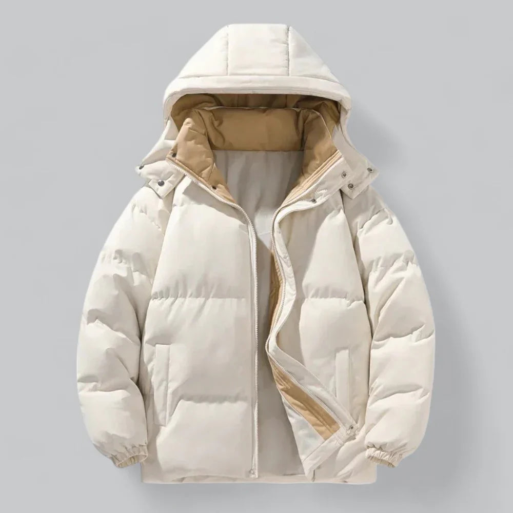 Eryndor Heren Winter Parka – Wind- en Waterdichte Jas met Afneembare Capuchon