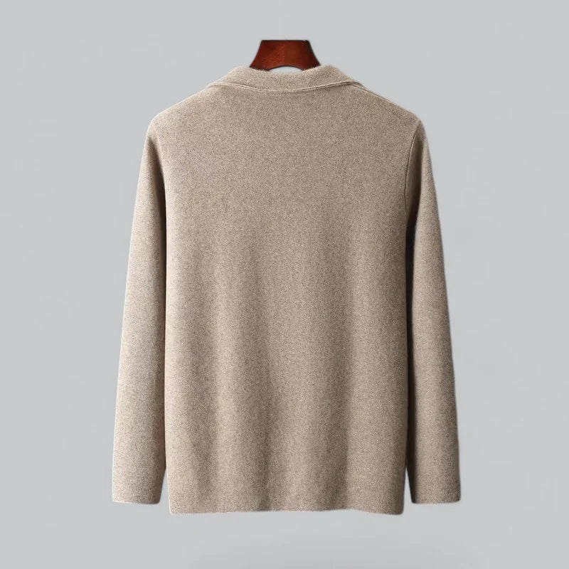 Guthrie Jasje – Luxe Cashmere Herenjasje met Merino Wol Kraag