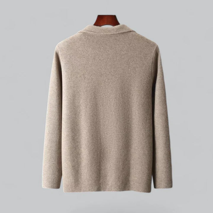 Guthrie Jasje – Luxe Cashmere Herenjasje met Merino Wol Kraag