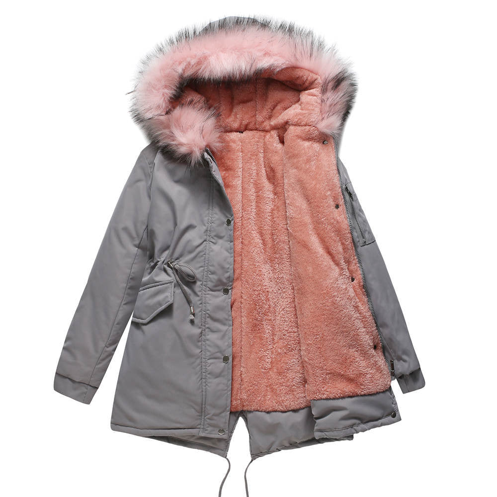 Rhealyn Parka – Stijlvolle Winterjas met Faux-Fur Capuchon