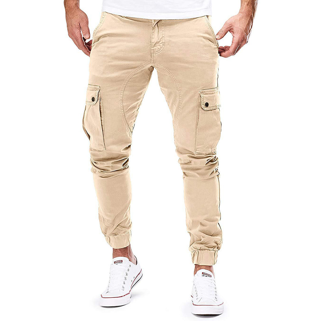 Dexon Heren Cargo Broek – Slim Fit Jogger met Zakdetails en Elastische Boorden