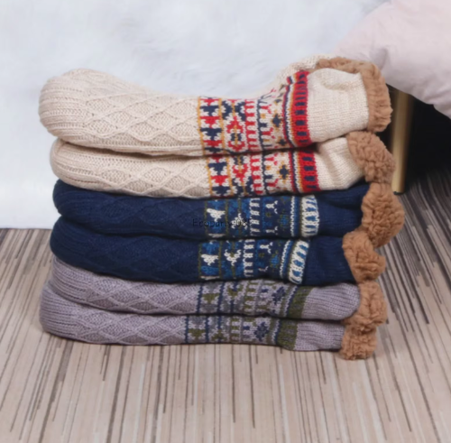 Arjen Noorse Pantoffels – Gebreide herenpantoffels met warme voering en stevige zool