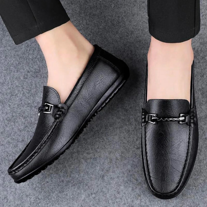 Dorian Leren Loafers – Elegante Herenschoenen met Luxe Afwerking