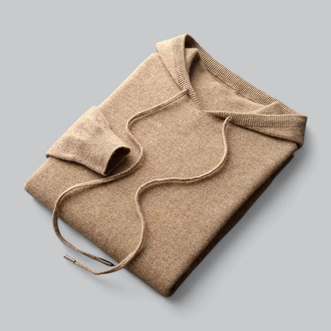 Shandon - Comfortabele Heren Hoodie van Zachte Wol met Minimalistisch Design