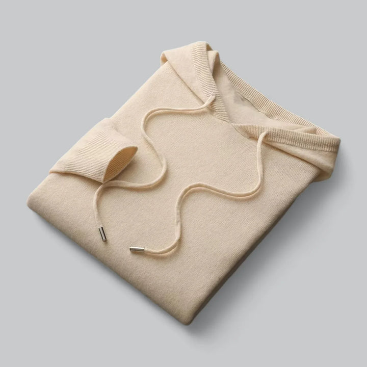 Shandon - Comfortabele Heren Hoodie van Zachte Wol met Minimalistisch Design
