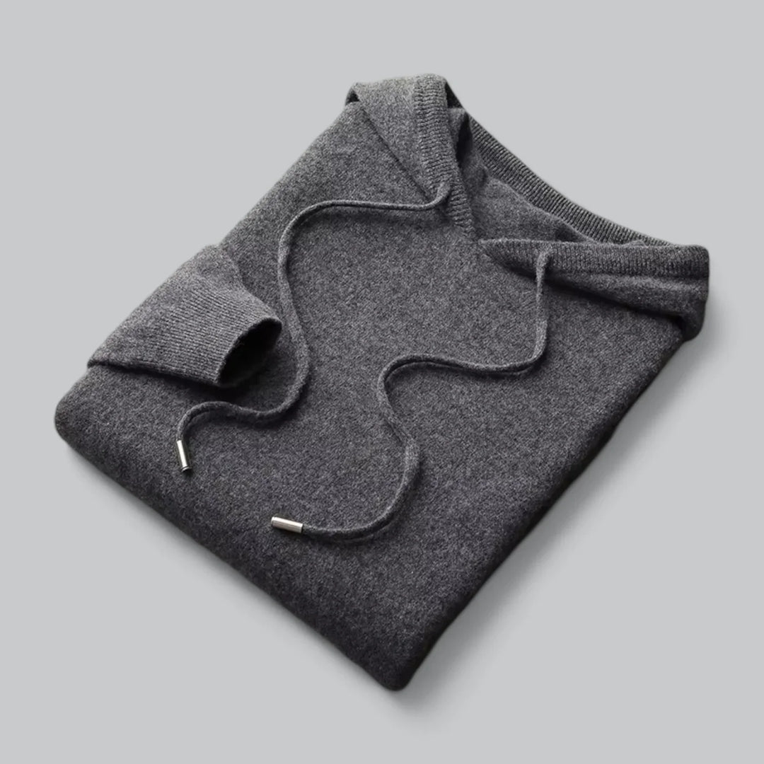 Shandon - Comfortabele Heren Hoodie van Zachte Wol met Minimalistisch Design