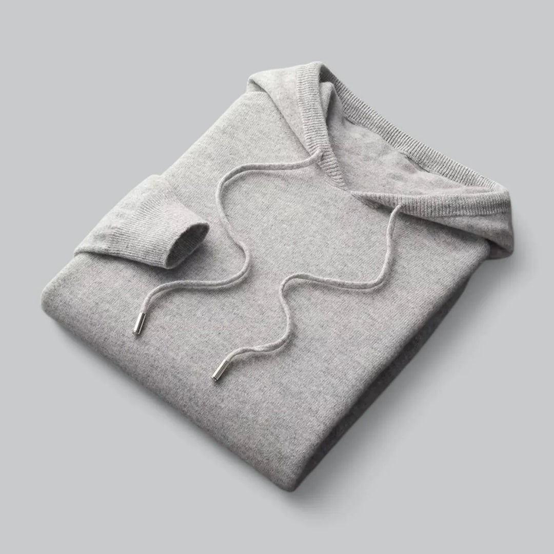 Shandon - Comfortabele Heren Hoodie van Zachte Wol met Minimalistisch Design