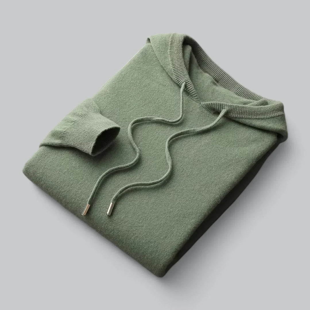 Shandon - Comfortabele Heren Hoodie van Zachte Wol met Minimalistisch Design