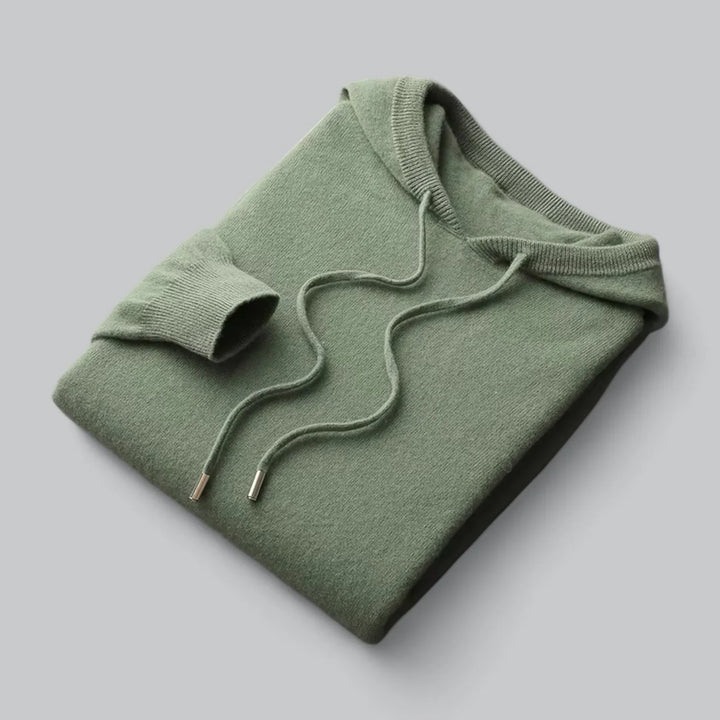 Shandon - Comfortabele Heren Hoodie van Zachte Wol met Minimalistisch Design