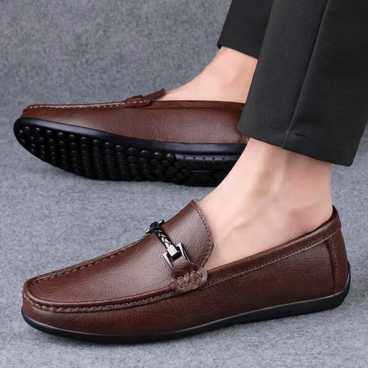 Dorian Leren Loafers – Elegante Herenschoenen met Luxe Afwerking