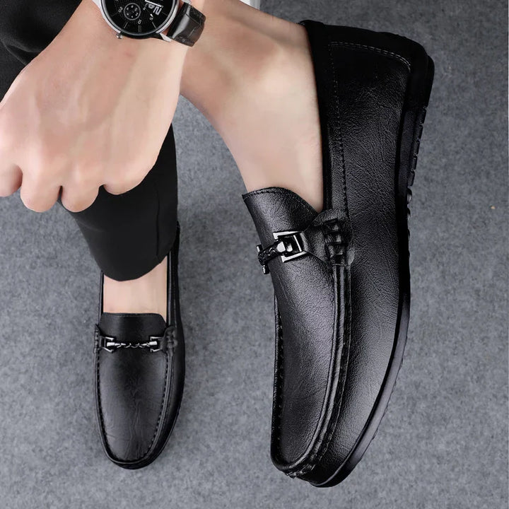 Dorian Leren Loafers – Elegante Herenschoenen met Luxe Afwerking