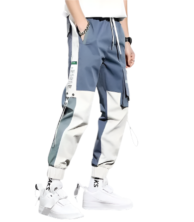 Ankar Heren Cargo Broek – Streetwear Cargopants met Contrastdesign en Zakdetails