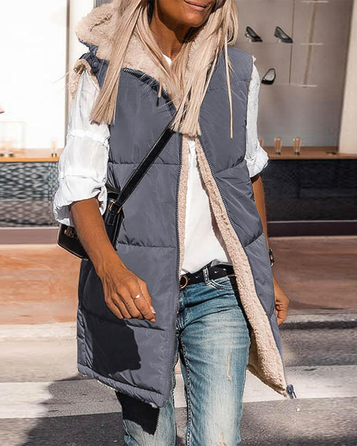 Selvianne Dames Jas – Stijlvolle Warme Winterjas met Twee Looks