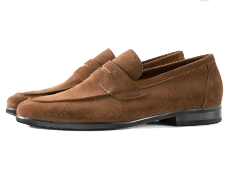 Renzo Leren Loafers – Luxe Suède Hereninstappers met Tijdloos Design