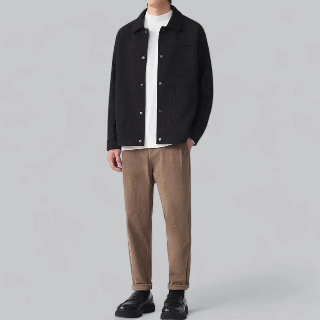 Eldric Smart Harrington Overshirt – Tijdloze Klasse met Modern Comfort