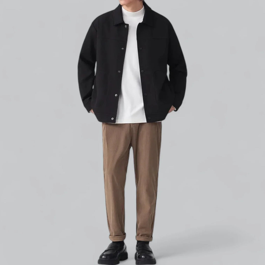 Eldric Smart Harrington Overshirt – Tijdloze Klasse met Modern Comfort