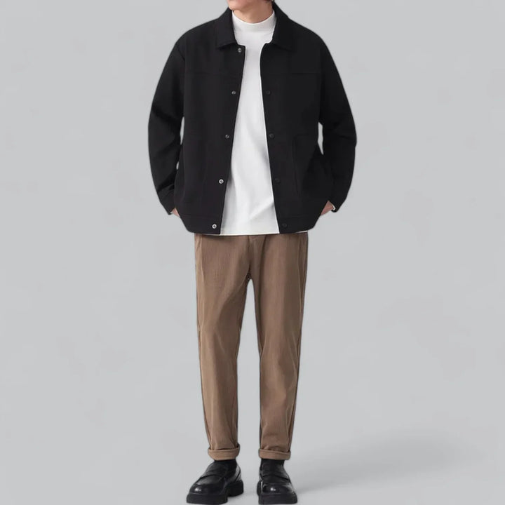 Eldric Smart Harrington Overshirt – Tijdloze Klasse met Modern Comfort