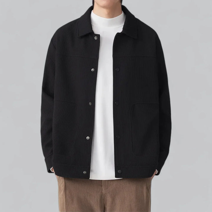 Eldric Smart Harrington Overshirt – Tijdloze Klasse met Modern Comfort