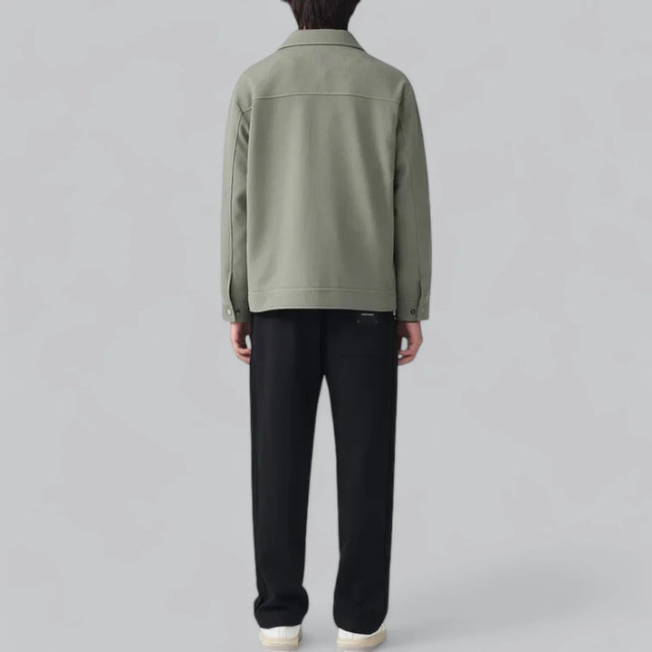 Eldric Smart Harrington Overshirt – Tijdloze Klasse met Modern Comfort