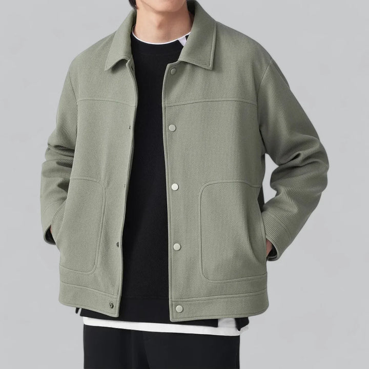 Eldric Smart Harrington Overshirt – Tijdloze Klasse met Modern Comfort