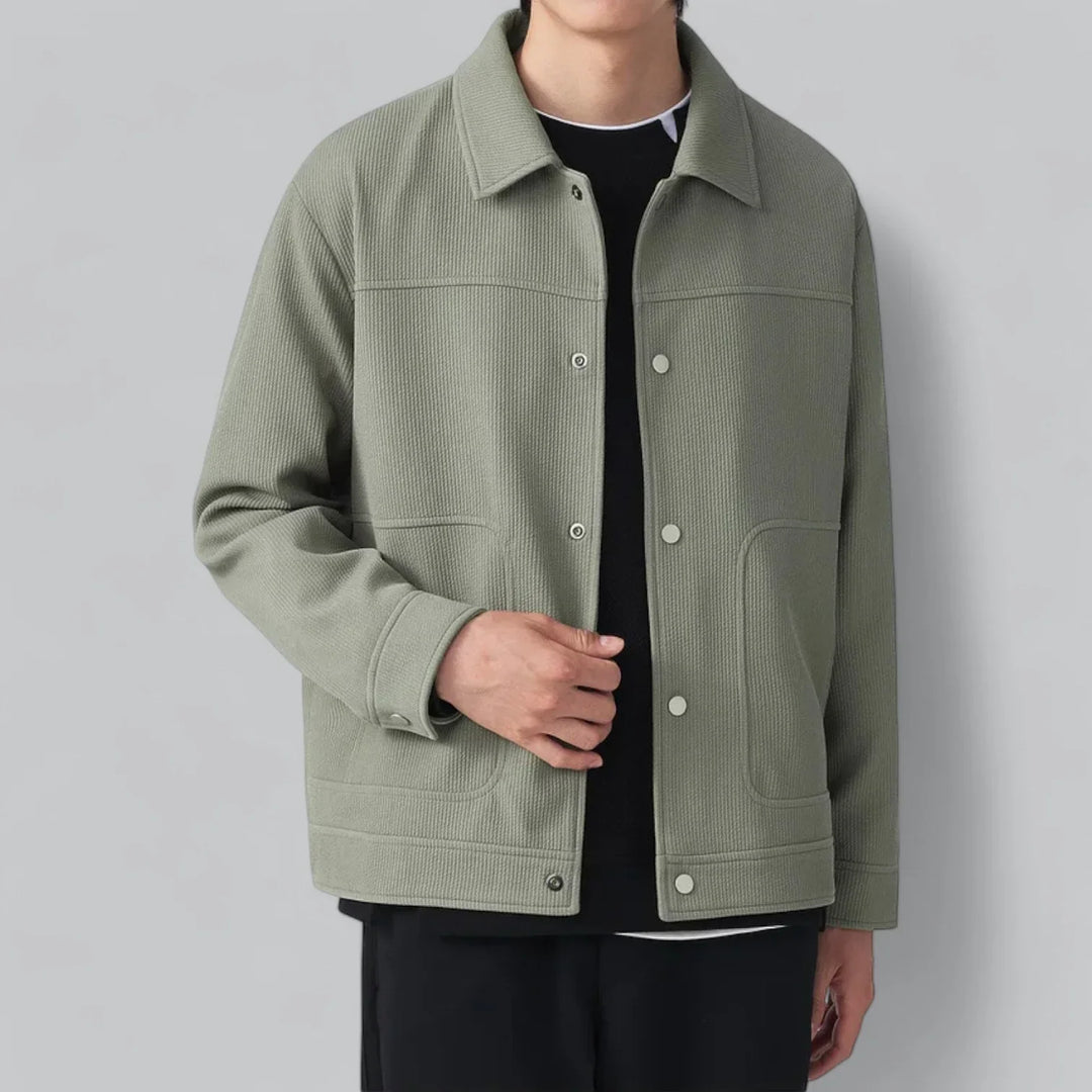 Eldric Smart Harrington Overshirt – Tijdloze Klasse met Modern Comfort
