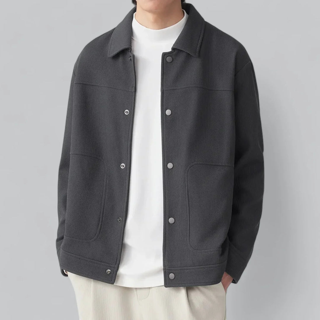 Eldric Smart Harrington Overshirt – Tijdloze Klasse met Modern Comfort