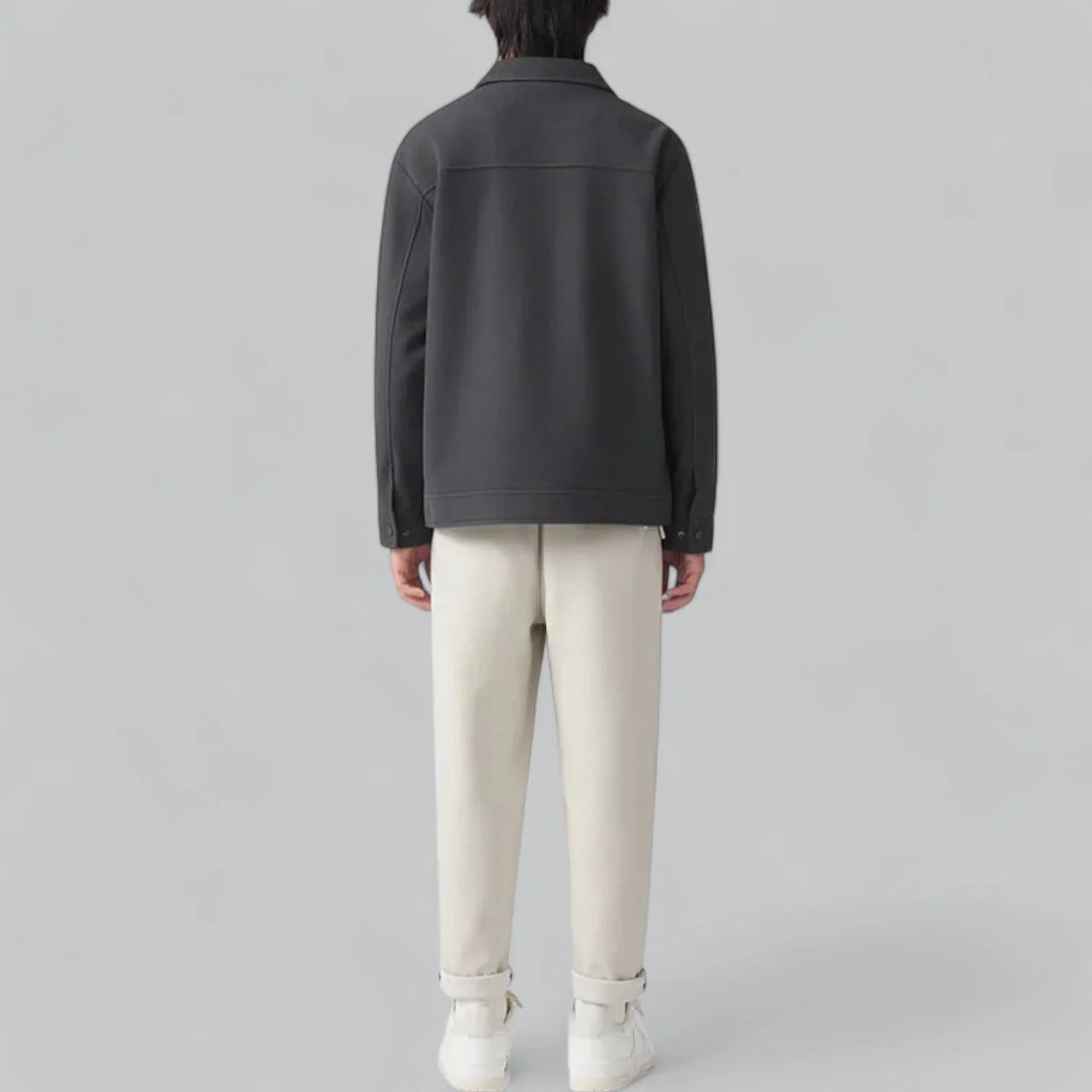 Eldric Smart Harrington Overshirt – Tijdloze Klasse met Modern Comfort