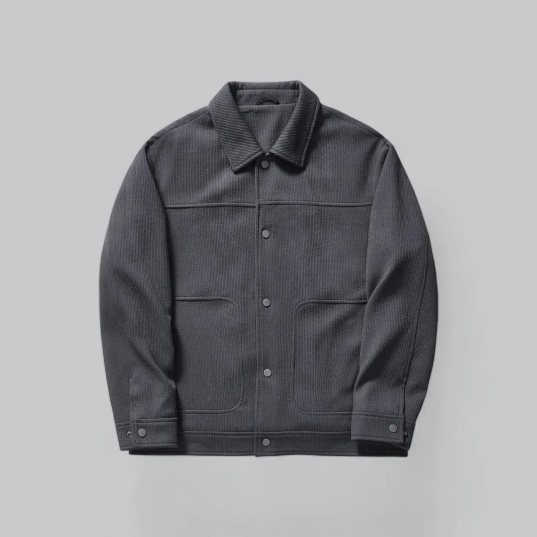 Eldric Smart Harrington Overshirt – Tijdloze Klasse met Modern Comfort