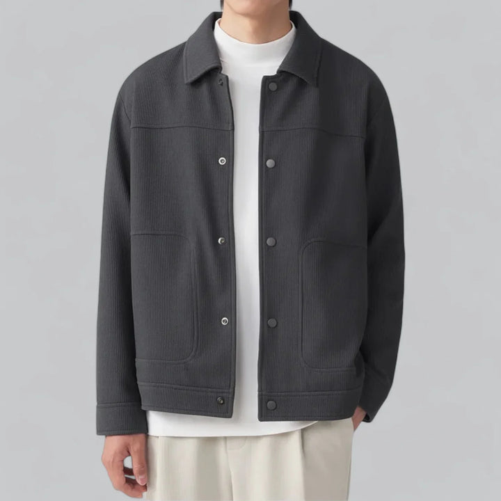 Eldric Smart Harrington Overshirt – Tijdloze Klasse met Modern Comfort