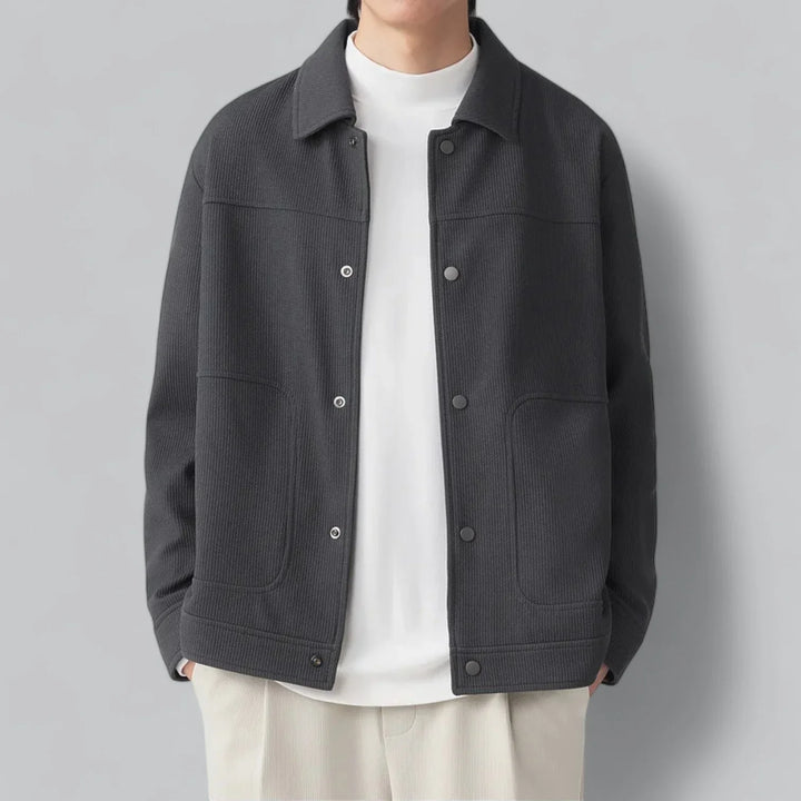 Eldric Smart Harrington Overshirt – Tijdloze Klasse met Modern Comfort