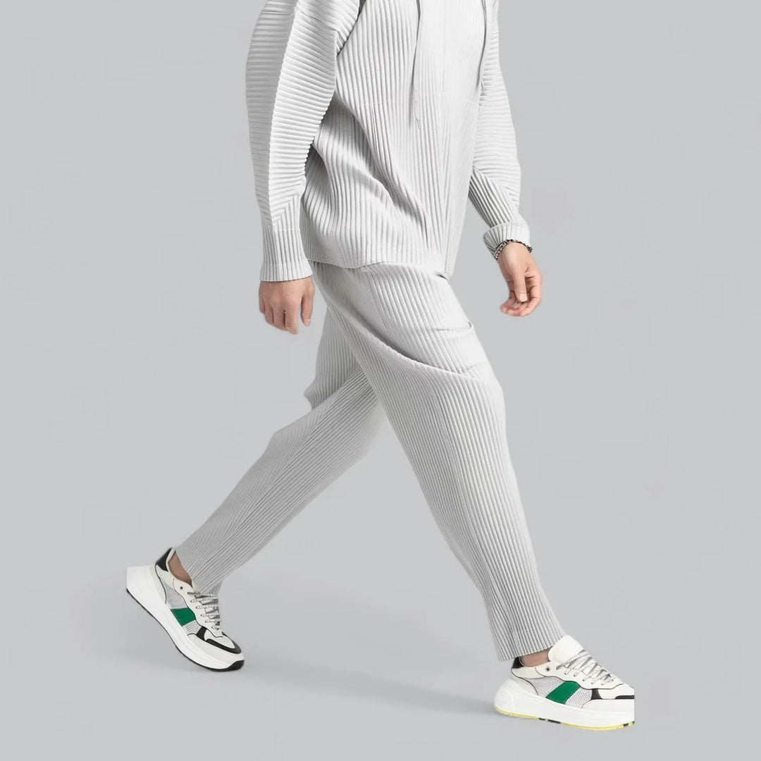 Fendral Relaxed Ribbed Broek – Casual Luxe met Moderne Elegantie