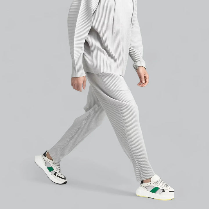 Fendral Relaxed Ribbed Broek – Casual Luxe met Moderne Elegantie