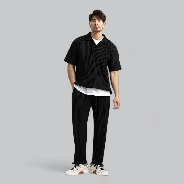 Fendral Relaxed Ribbed Broek – Casual Luxe met Moderne Elegantie