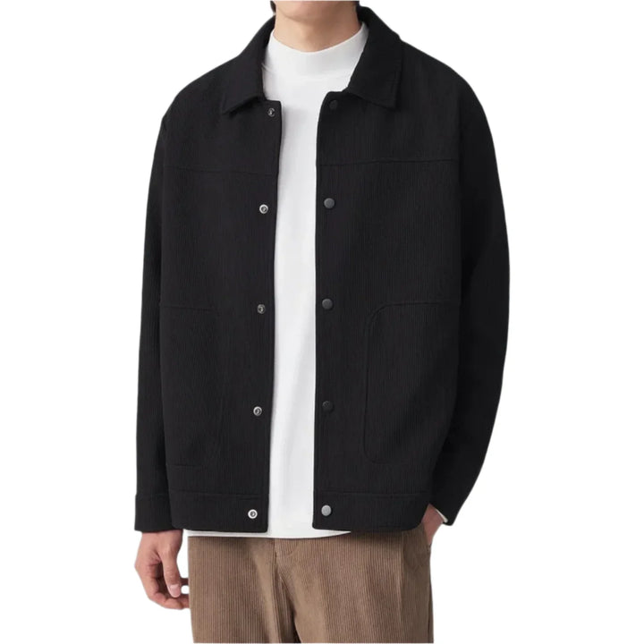 Eldric Smart Harrington Overshirt – Tijdloze Klasse met Modern Comfort