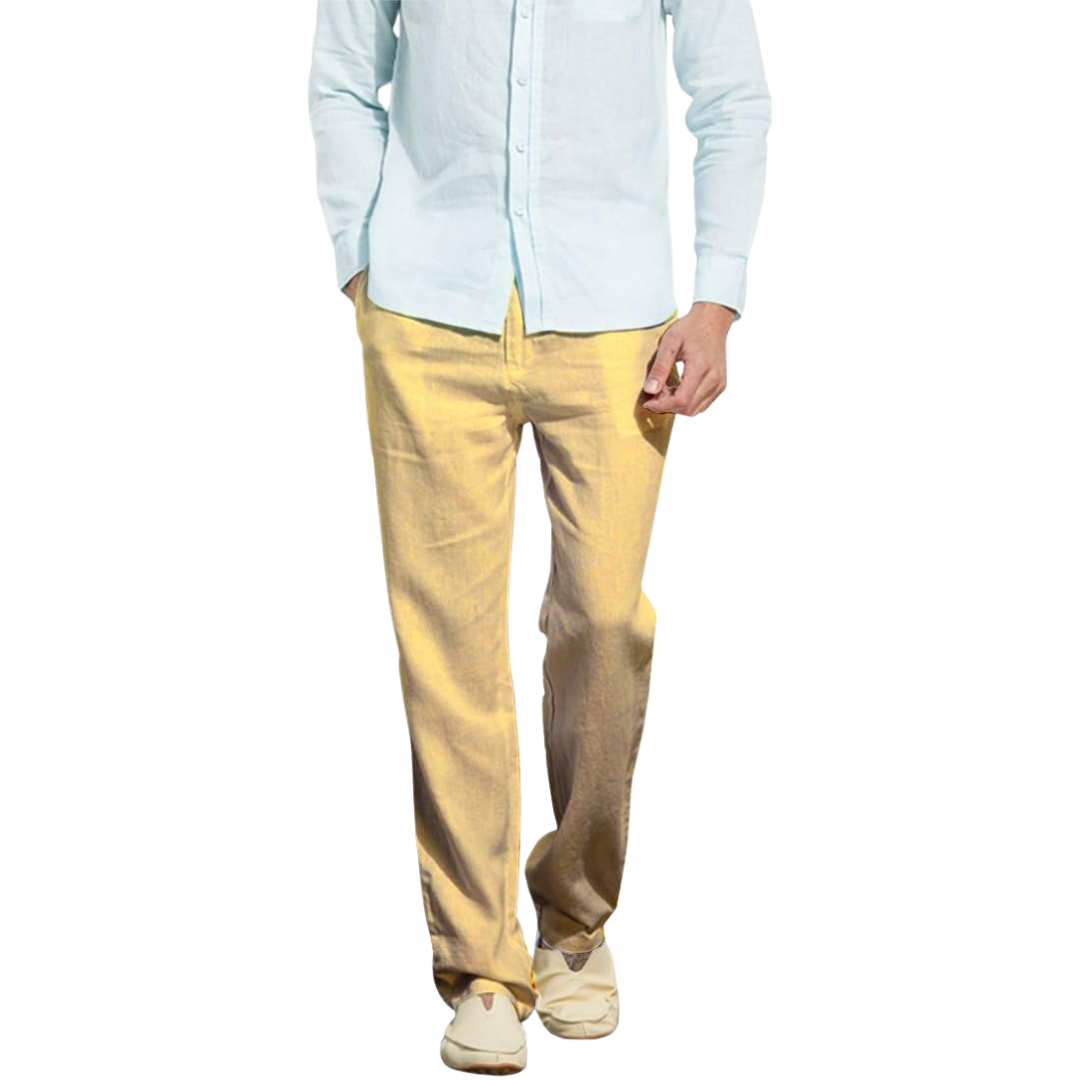 Nolan – Linnen Broek Voor Heren Met Verfijnde Casual Stijl Voor De Zomer