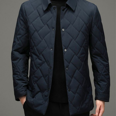 Heren Blazer Donsjas – Elegante Winterjas met Slank Silhouet