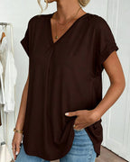 Elira | T-shirt Fluide à Col V