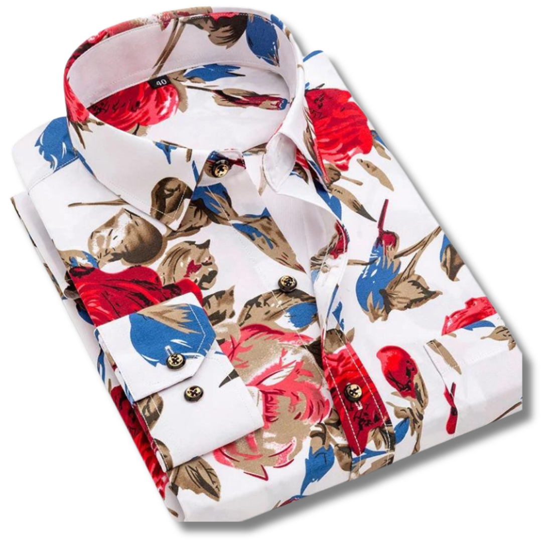 Lorcan Hawaii Print Blouse voor Heren – Zomerse Stijl met Exotische Flair