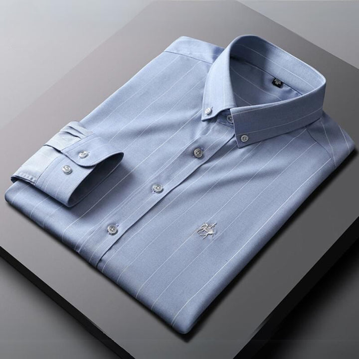 Gryffin Anti-Kreuk Blouse voor Heren – Strijkvrij Comfort met Tijdloze Elegantie