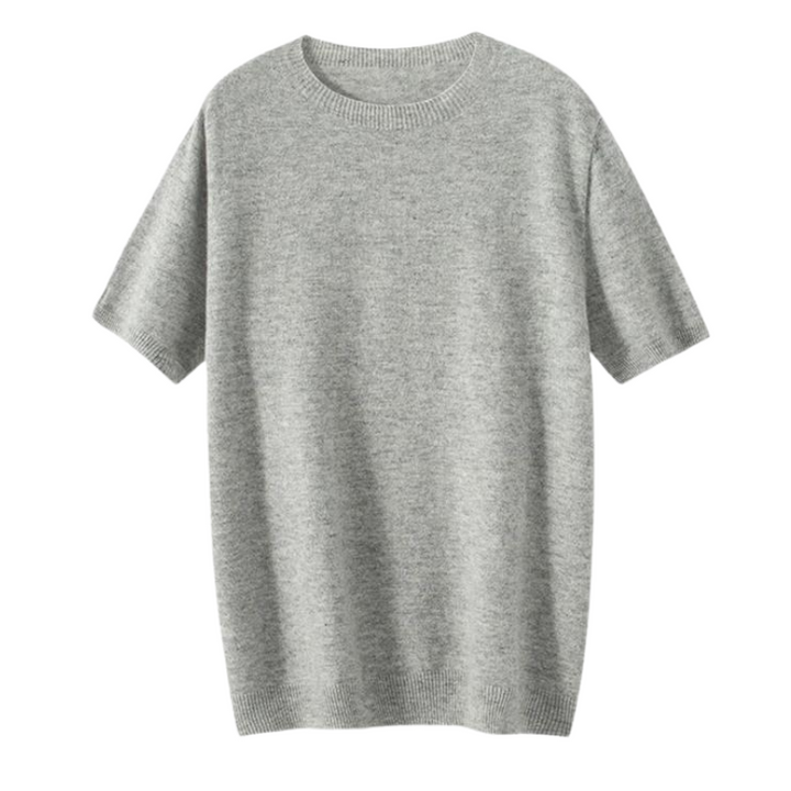 Martin Gebreid T-Shirt van 100% Wol – Luxe Textuur en Natuurlijk Comfort voor Heren