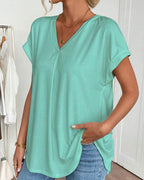 Elira | T-shirt Fluide à Col V