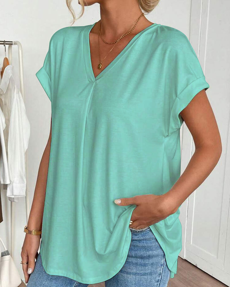 Elira | T-shirt Fluide à Col V
