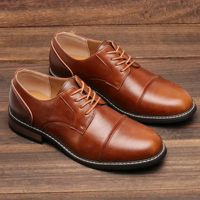 Gallant Heren Derbyschoenen – Vintage Nette Schoenen met Klassiek Design en Comfortabele Pasvorm