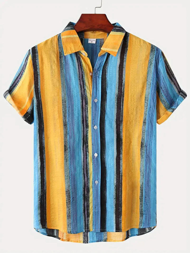 Paulo Heren Overhemd – Korte Mouwen, Comfortabele Pasvorm en Verschillende Patronen