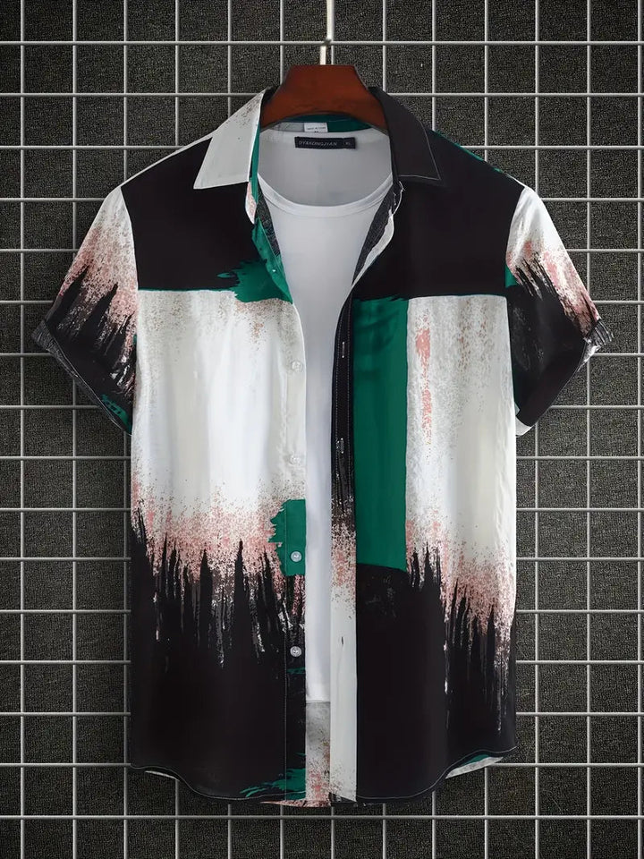 Paulo Heren Overhemd – Korte Mouwen, Comfortabele Pasvorm en Verschillende Patronen