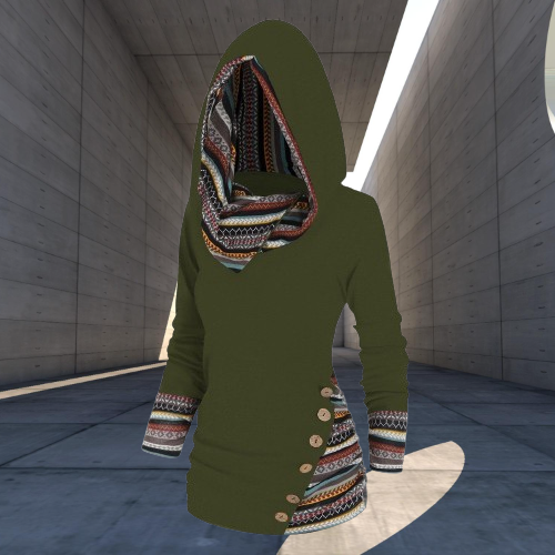 Neyra Hoodie – Stijlvolle Dameshoodie met Tribal Design