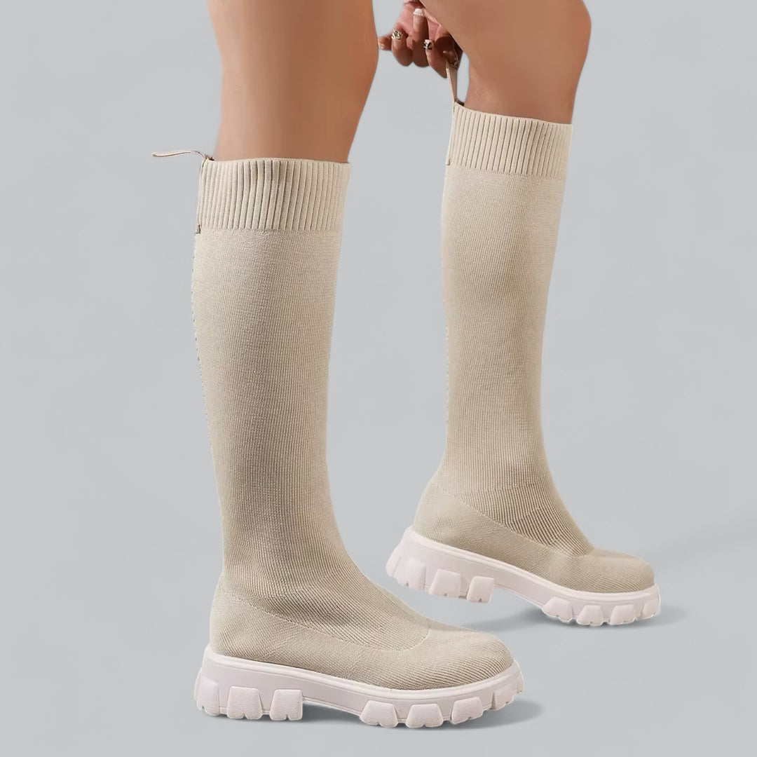 Valenne Kniehoge Laarzen – Elegante Dameslaarzen met Comfortabele Pasvorm