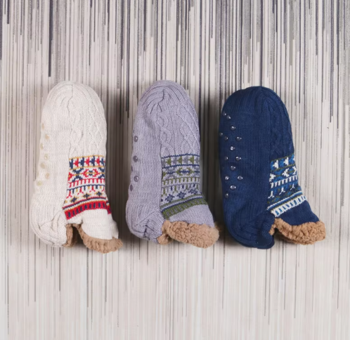 Arjen Noorse Pantoffels – Gebreide herenpantoffels met warme voering en stevige zool